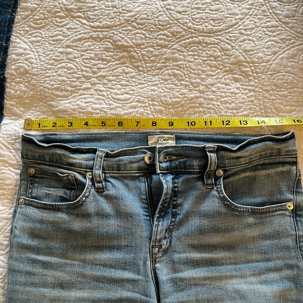 J Crew denim, 28T raw edge